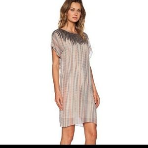 Graham & Spencer Dress Gray Cream shimmer